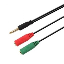 CABLE AUDIO 1XJACK-3-5 A 2XJACK-3-5 0-2M AISENS