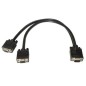 Cable Duplicador SVGA Aisens A113-0081- VGA Macho - 2x VGA Hembra- 45cm- Negro