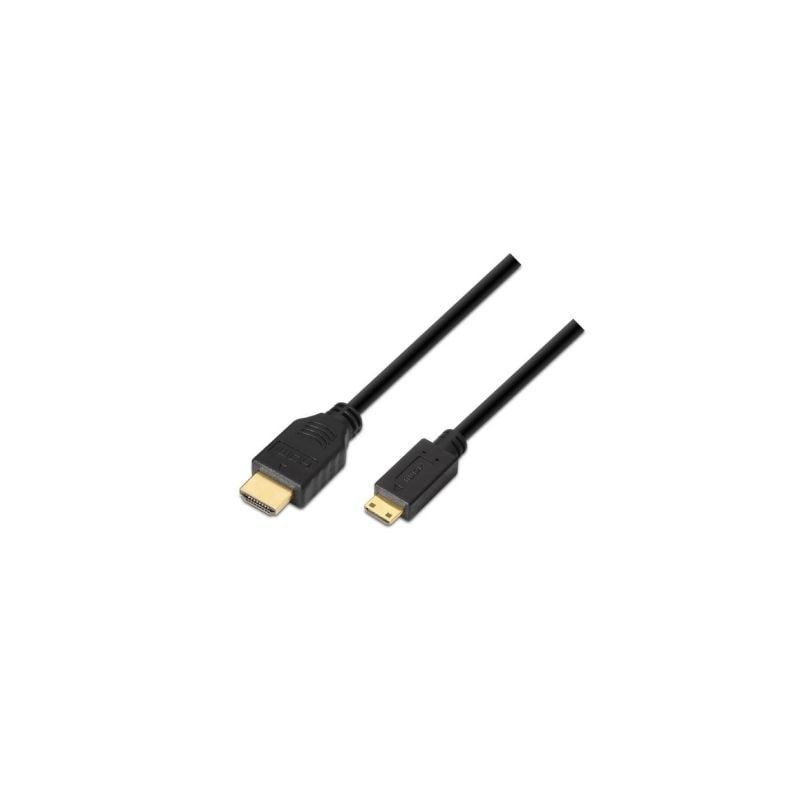 Cable HDMI Aisens A119-0115- HDMI Macho - Mini HDMI Macho- Hasta 10W- 720Mbps- 3m- Negro