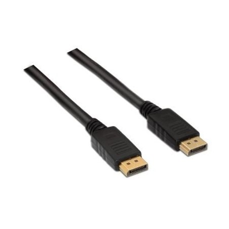 Cable DisplayPort 1-2 4K Aisens A124-0130- DisplayPort Macho - DisplayPort Macho- Hasta 5W- 2300Mbps- 3m- Negro