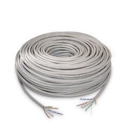 Bobina de Cable RJ45 UTP Aisens A135-0261 Cat-6- 100m- Gris