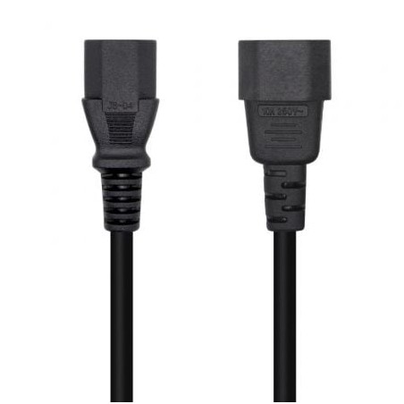 Cable Alimentación Aisens A132-0532- IEC C13 Hembra - IEC C14 Macho- 10m- Negro