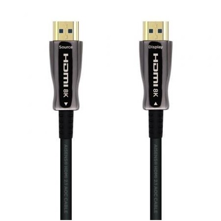 Cable HDMI 2-1 AOC 8K Aisens A153-0523- HDMI Macho - HDMI Macho- 70m- Negro