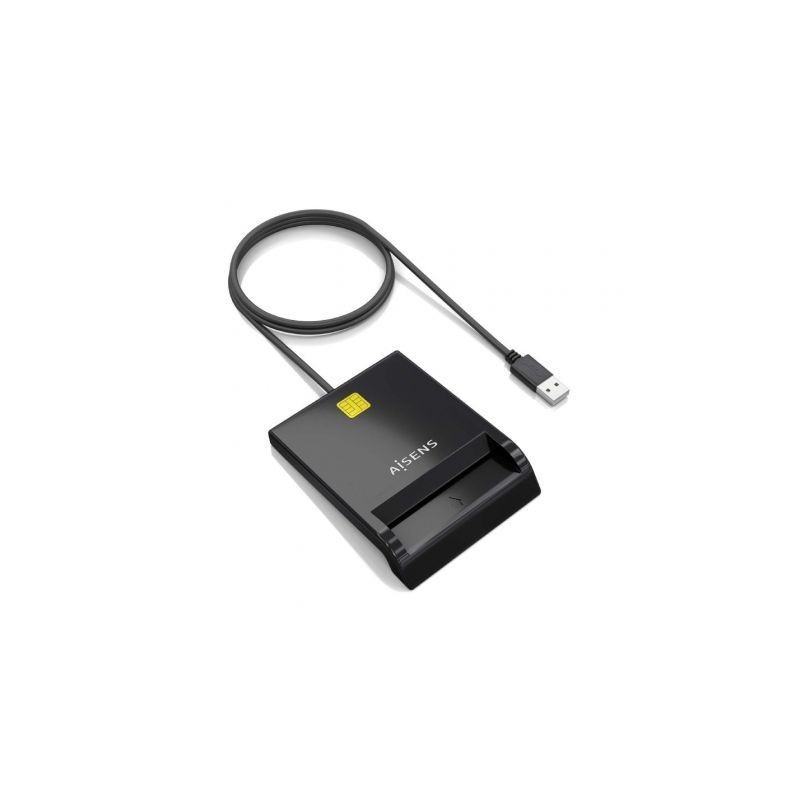 Lector de DNI y Tarjetas Aisens ASCR-SN06-BK- Negro