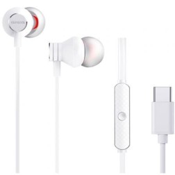 Auriculares Intrauditivos Aiwa ESTM-50USB-C-WT- con Micrófono- USB Tipo-C- Blanco