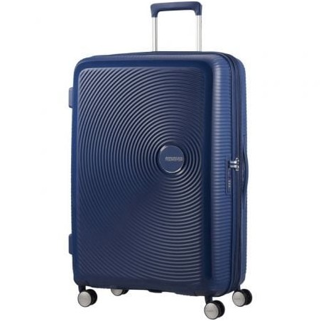 Maleta Grande American Tourister SoundBox Spinner 77cm- 77x51-5x29-5cm- 4 Ruedas- Azul Marino