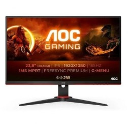 Monitor Gaming AOC 24G2SPAE-BK 23-8"- Full HD- 1ms- 165Hz- IPS- Multimedia- Negro