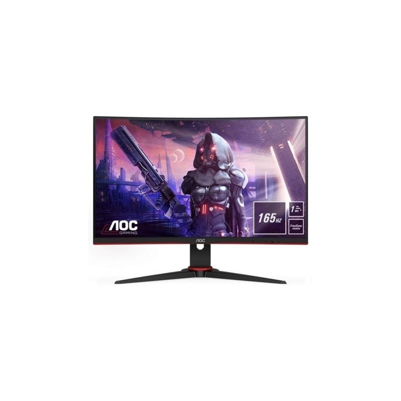 Monitor Gaming Curvo AOC C24G2AE 23-6"- Full HD- 1ms- 165Hz- VA- Multimedia- Negro