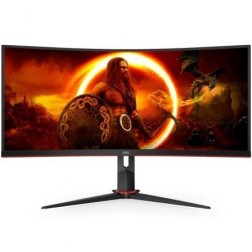 Monitor Gaming Ultraparonámico Curvo AOC CU34G2XP-BK 34"- WQHD- 1ms- 180Hz- VA- Negro