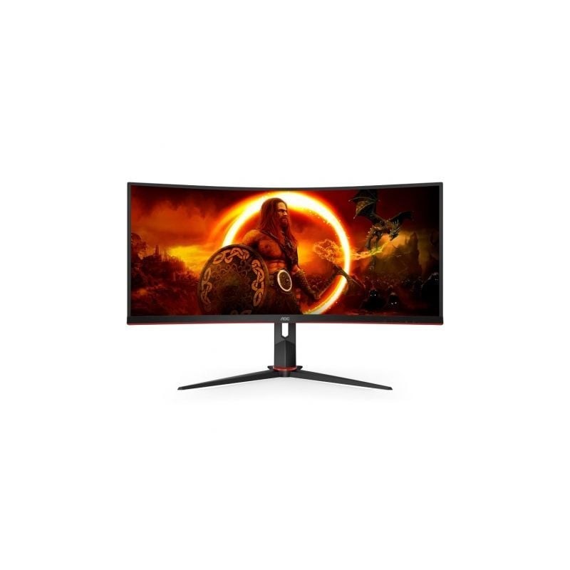 Monitor Gaming Ultraparonámico Curvo AOC CU34G2XP-BK 34"- WQHD- 1ms- 180Hz- VA- Negro