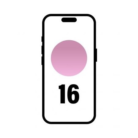 Smartphone Apple iPhone 16 256GB- 6-1"- 5G- Rosa