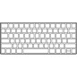 Teclado Inalámbrico Apple Magic Keyboard con Touch ID- Plata