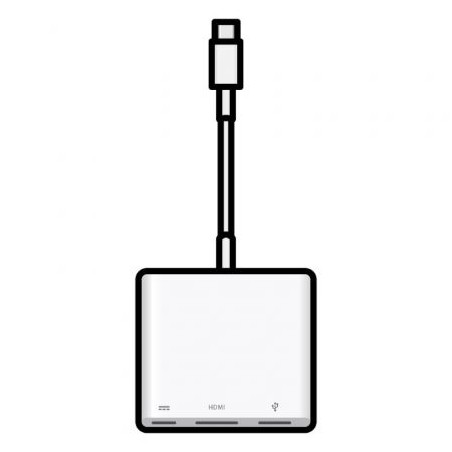 Adaptador usb-c digital Av Multiport Macbook v3 MW5M3ZM-A