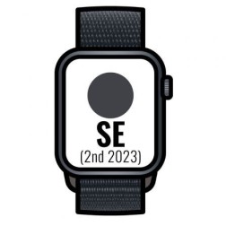 Apple Watch SE 2 Gen 2023- GPS- 40mm- Caja de Aluminio Medianoche- Correa Deportiva Loop Medianoche