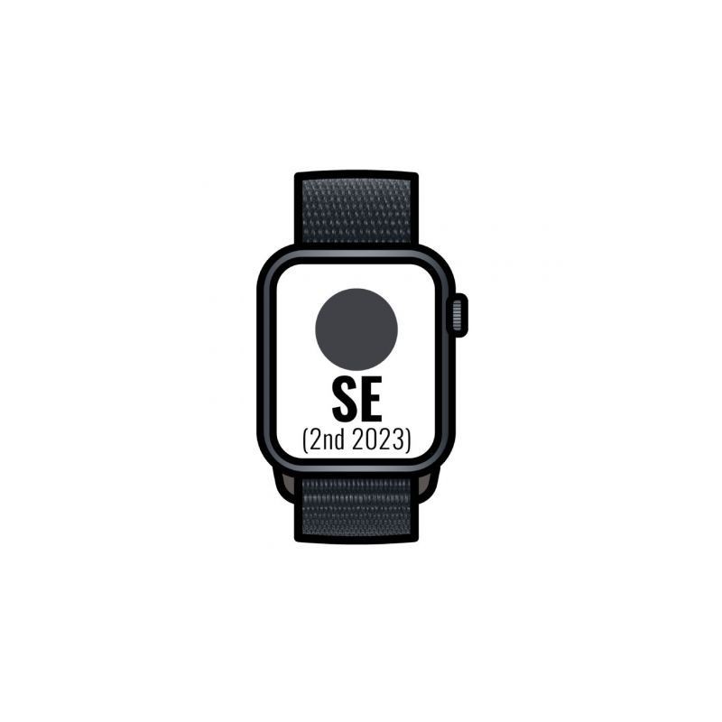 Apple Watch SE 2 Gen 2023- GPS- 40mm- Caja de Aluminio Medianoche- Correa Deportiva Loop Medianoche