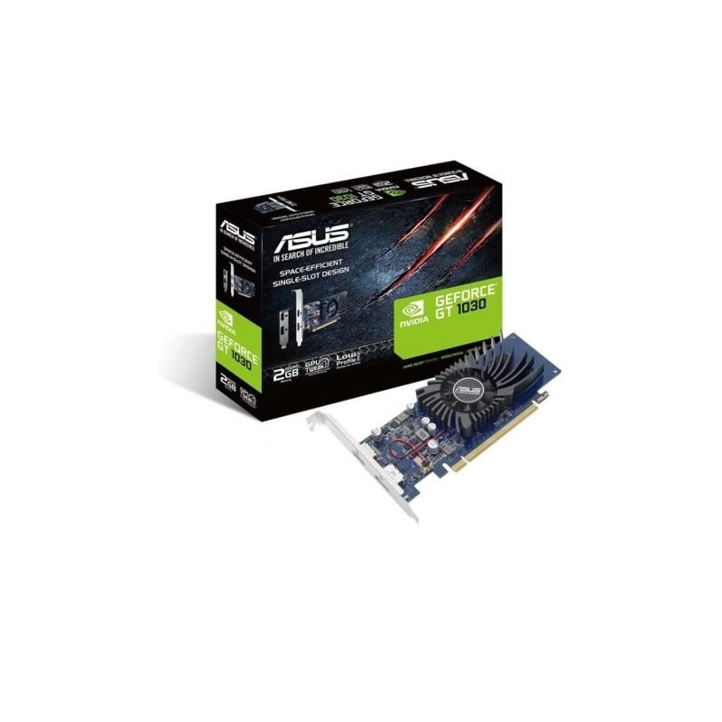 Tarjeta Gráfica Asus GeForce GT 1030- 2GB GDDR5- Compatible con Perfil Bajo