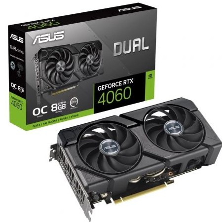 Tarjeta Gráfica Asus Dual GeForce RTX 4060 EVO OC- 8GB GDDR6