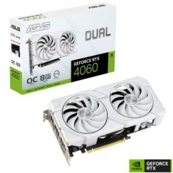 Tarjeta Gráfica Asus Dual GeForce RTX 4060 EVO OC White Edition- 8GB GDDR6