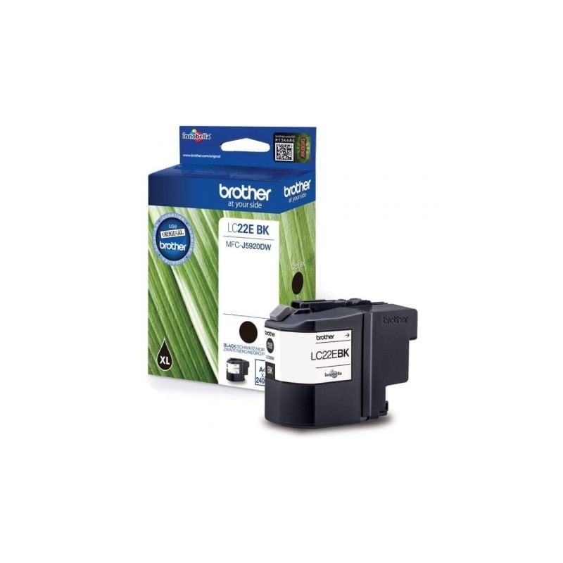 Cartucho de Tinta Original Brother LC-22EBK XL Alta Capacidad- Negro