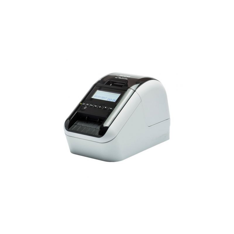 Impresora de Etiquetas Brother QL-820NWBC- Térmica- Ancho etiqueta 62mm- USB-Bluetooth-WiFi-Ethernet- Blanca y Negra