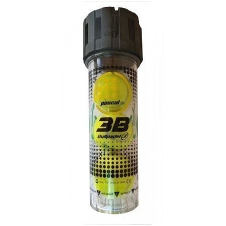 Presurizador para Pelotas de Pádel Bullpadel Pascal Box 3B- Incluye Bomba Hinchadora- Capacidad 3 uds