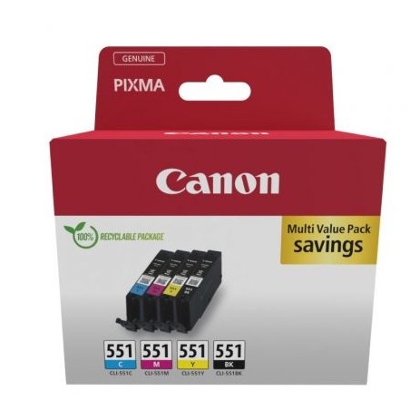 Multipack canon cli - 551 c m y