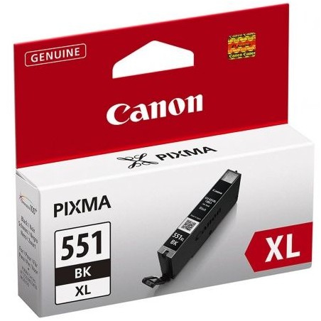 Cartucho de Tinta Original Canon CLI-551BK XL Alta Capacidad- Negro