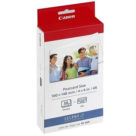 Cartucho de Tinta Original Canon KP-36IP Multipack- Tricolor + Papel Fotográfico