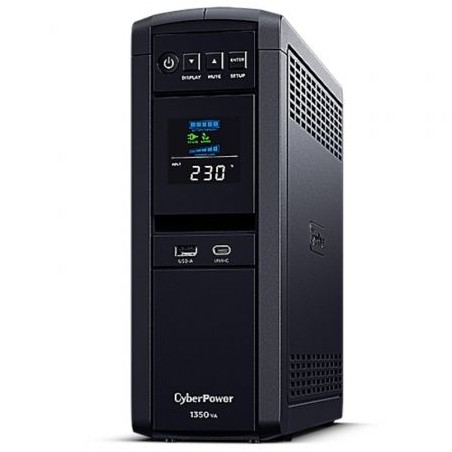 SAI Línea Interactiva Cyberpower CP1350EPFCLCD- 1350VA-810W- 6 Salidas- Formato Torre