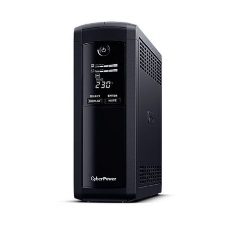 SAI Línea Interactiva Cyberpower VP1200ELCD-DE- 1200VA-720W- 5 Salidas- Formato Torre