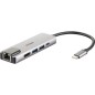 Docking USB Tipo-C D-Link DUB-M520- 2xUSB- 1xUSB Tipo-C- 1xHDMI- 1xRJ45- 1xThunderbolt- Gris