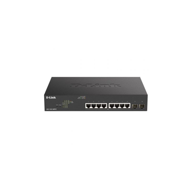 Switch D-Link DGS-1100-10MPV2 10 Puertos- RJ-45 Gigabit 10-100-1000 PoE- SFP