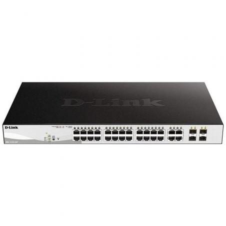 Switch Gestionado D-Link DGS-1210-24P 24 Puertos- RJ-45 10-100-1000- PoE- SFP