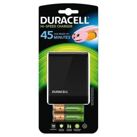 Cargador de Pilas Duracell CEF27EU-EU- capacidad 2 pilas AA y AAA- 2 Pilas AA y 2 AAA Incluidas