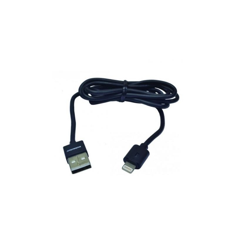 Cable USB Lightning Duracell USB5012A- USB Macho - Lightning Macho- 1m- Negro