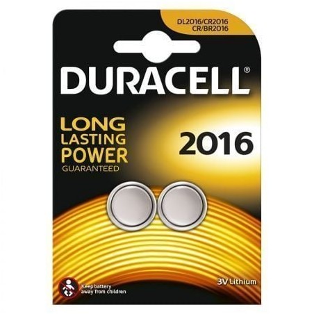 Pack de 2 Pilas de Botón Duracell DL2016B2- 3V