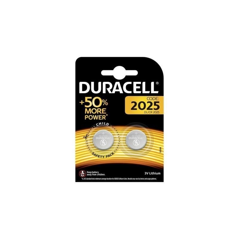 Pack de 2 Pilas de Botón Duracell DL2025B2- 3V