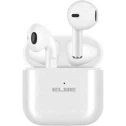 Auriculares Bluetooth Elbe ABTWS-003-B con estuche de carga- Autonomía 5h- Blancos