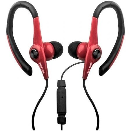 Auriculares Deportivos Elbe AU-107-MIC- con Micrófono- Jack 3-5- Rojos y Negros