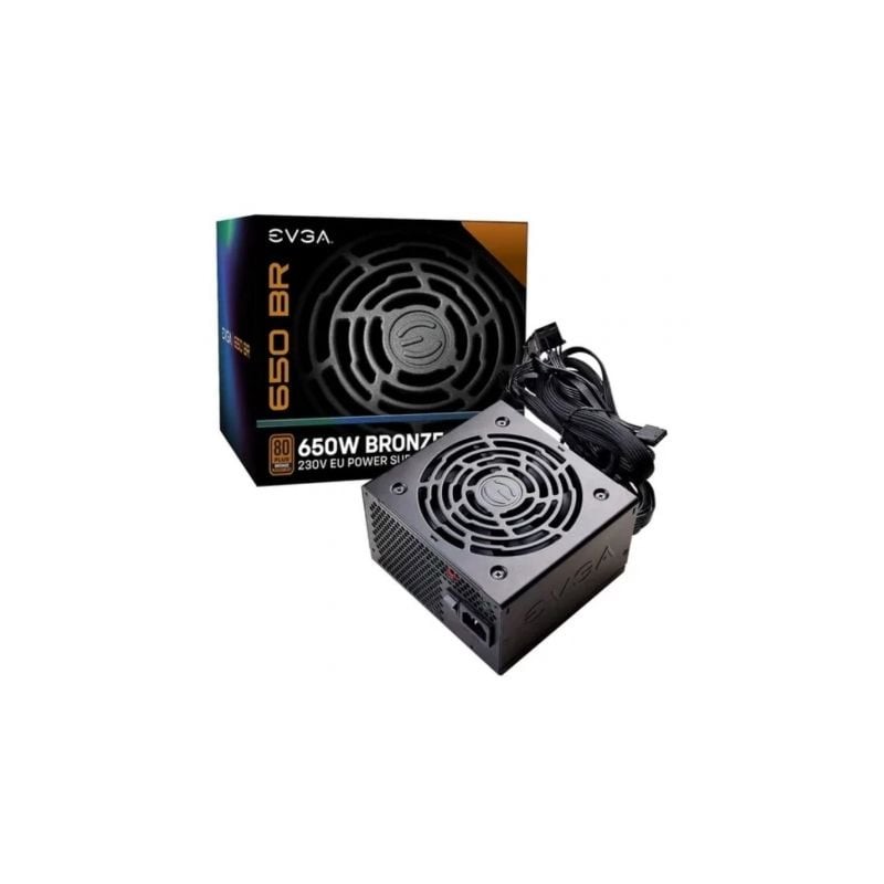 Fuente de Alimentación EVGA 650 BR- 650W- Ventilador 12cm- 80 Plus Bronze