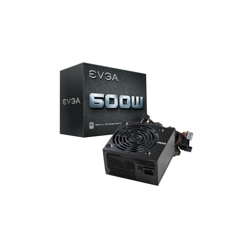 Fuente de alimentación EVGA 600W- 600W- Ventilador 12cm- 80 Plus