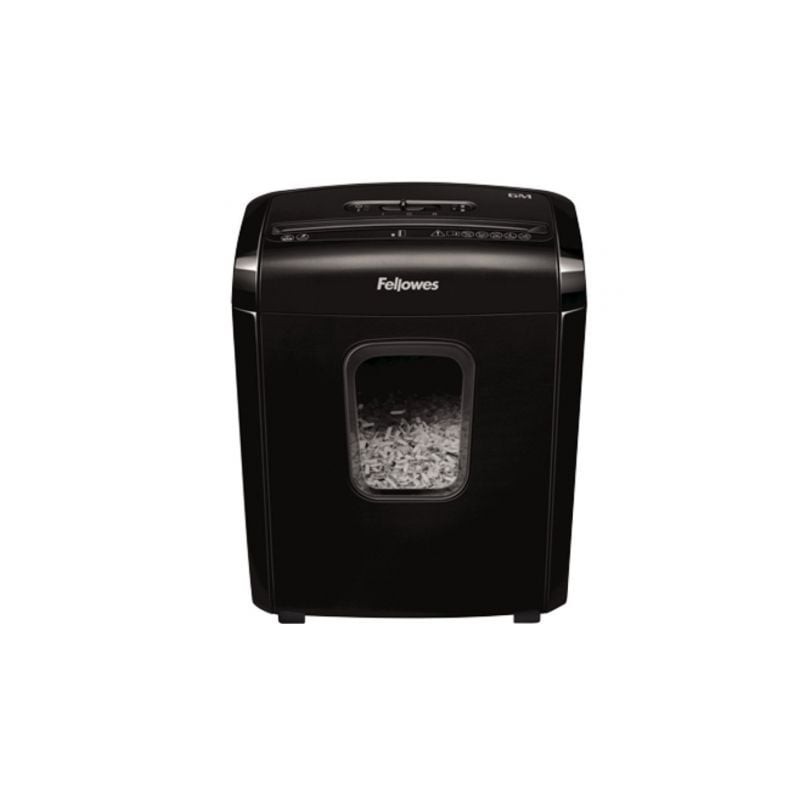 Destructora Fellowes 6M- Minicorte de 4 x 12mm- Negra