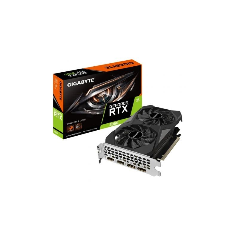 Tarjeta Gráfica Gigabyte GeForce RTX 3050 WindForce OC- 6GB GDDR6