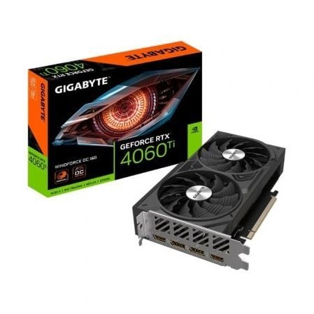 Tarjeta Gráfica Gigabyte GeForce RTX 4060 Ti WindForce OC 16G- 16GB GDDR6