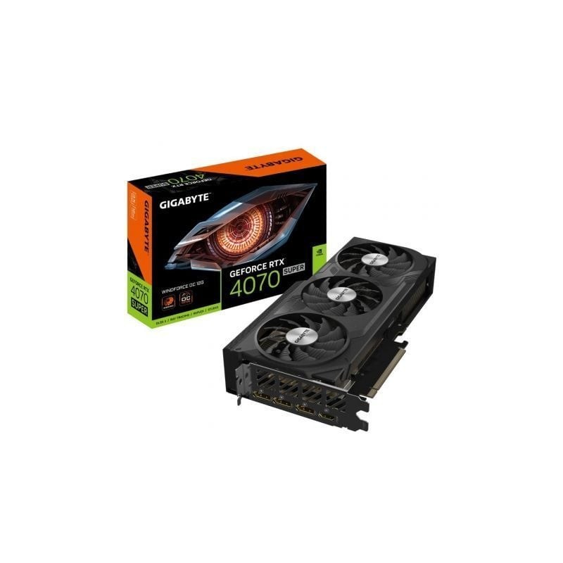 Tarjeta Gráfica Gigabyte GeForce RTX 4070 SUPER WindForce OC 12G- 12GB GDDR6X