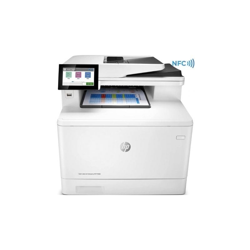 Multifunción Láser Color HP LaserJet Enterprise MFP M480F- Fax- Dúplex- Blanca