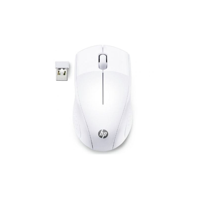 Ratón Inalámbrico HP 220- Hasta 1600 DPI- Blanco Nieve