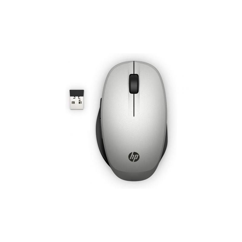 Ratón Inalámbrico por Bluetooth HP Dual Mode- Hasta 3600 DPI- Plata