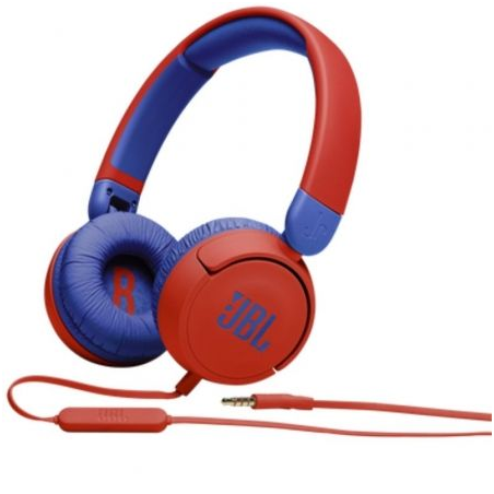 Auriculares Infantiles JBL JR310- con Micrófono- Jack 3-5- Rojos y Azules