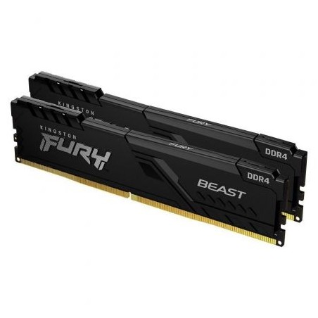 Memoria RAM Kingston FURY Beast 2 x 16GB- DDR4- 3200MHz- 1-35V- CL16- DIMM